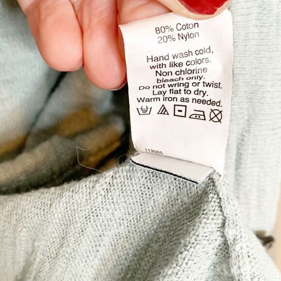 Madewell Graduate Sweater Cardigan Light Green Cotton Spring Women’s Size XS - Picture 8 of 8